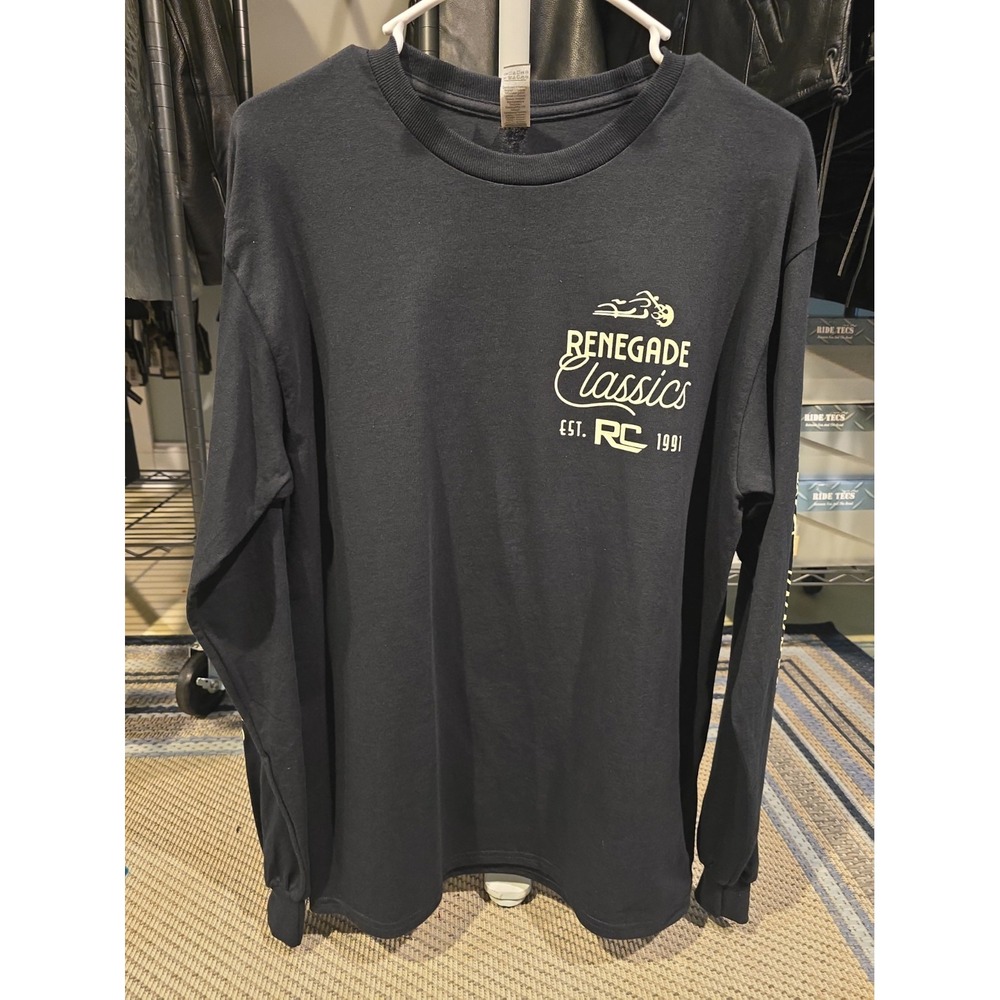 Renegade Classics Motorcycle T Shirt Long Sleeve Gildan New M